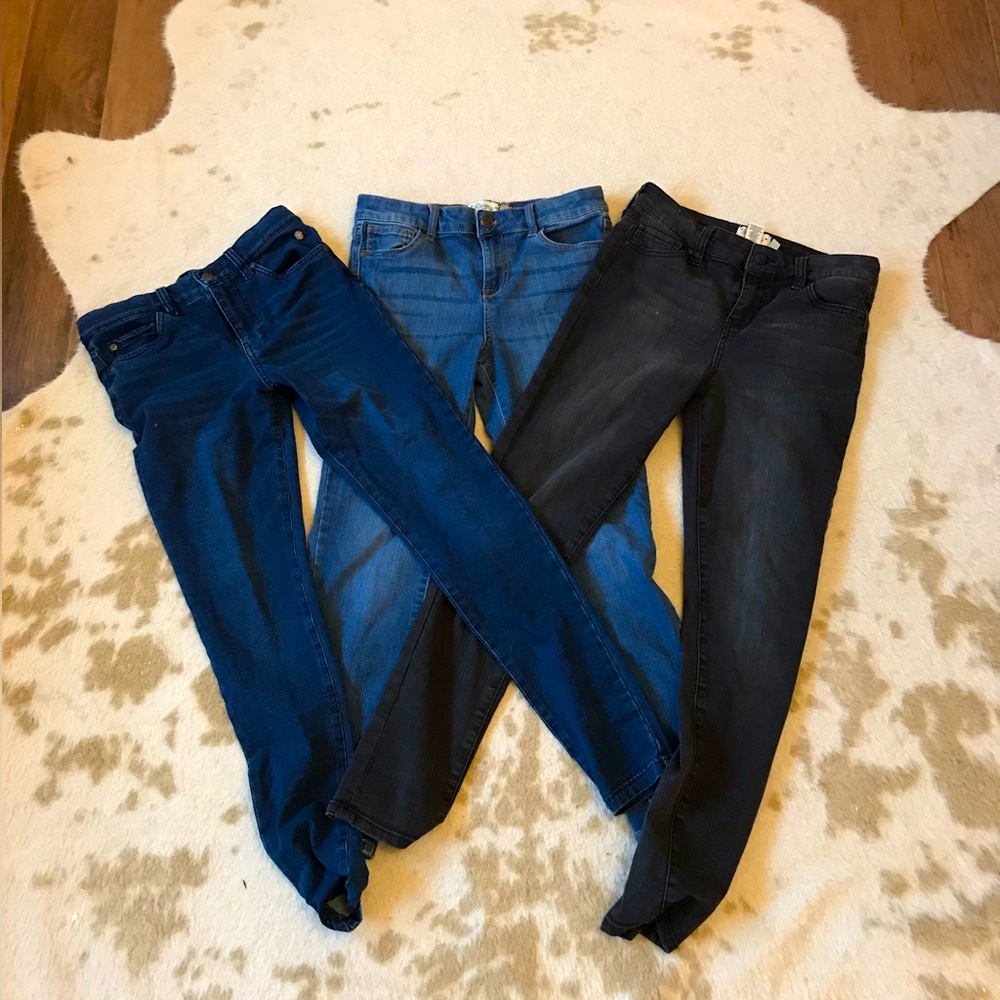 Bundle of 3 pairs of jeans, size 14 girls